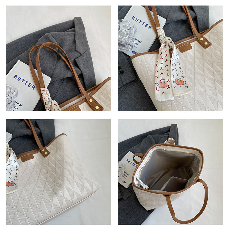 Women's Tote Bag Large Capacity Pu Leather Versatile Handbag_voghion.com
