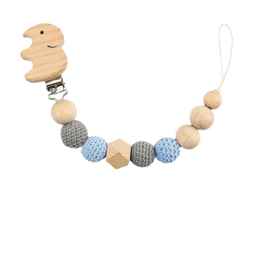 Teething Baby Anti-eating Bracelet Baby Silicone Toy Pacifier Chain Children's Teething Animal Elephant Teeth Glue Chain