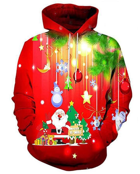 Herren Hoodie Mit 3d Digitaldruck Pullover Langarm Sweatshirt_voghion.com