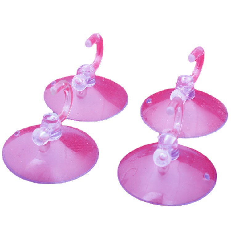 Spot wholesale suction cup hook toy plastic accessories with hook suction cup sunshade with hole with hook suction cup