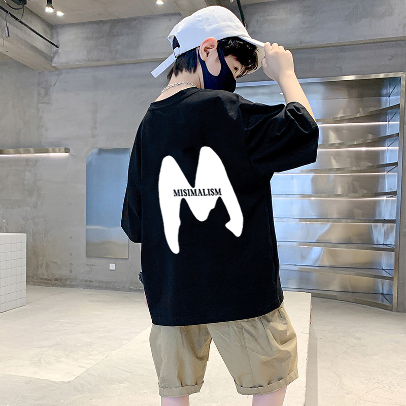 国境を越えた貿易人気子供服男の子Tシャツ半袖夏子供中大型男の子トップス半袖夏服トレンド