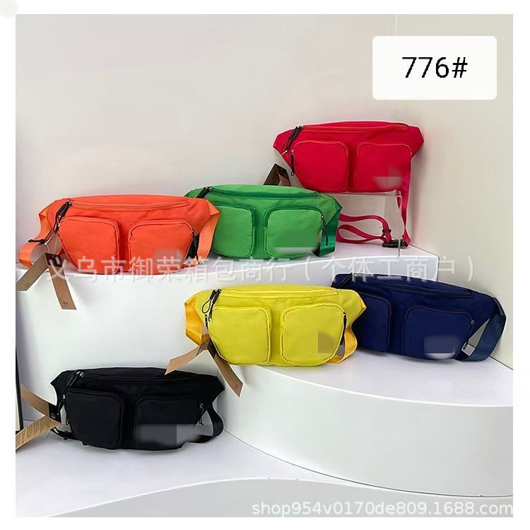 New Foreign Trade Cross-Border Waist Bag Multi-Functional Chest Bag Large Capacity Casual Outdoor Shoulder Cross-Body Bag Running Sports Bag