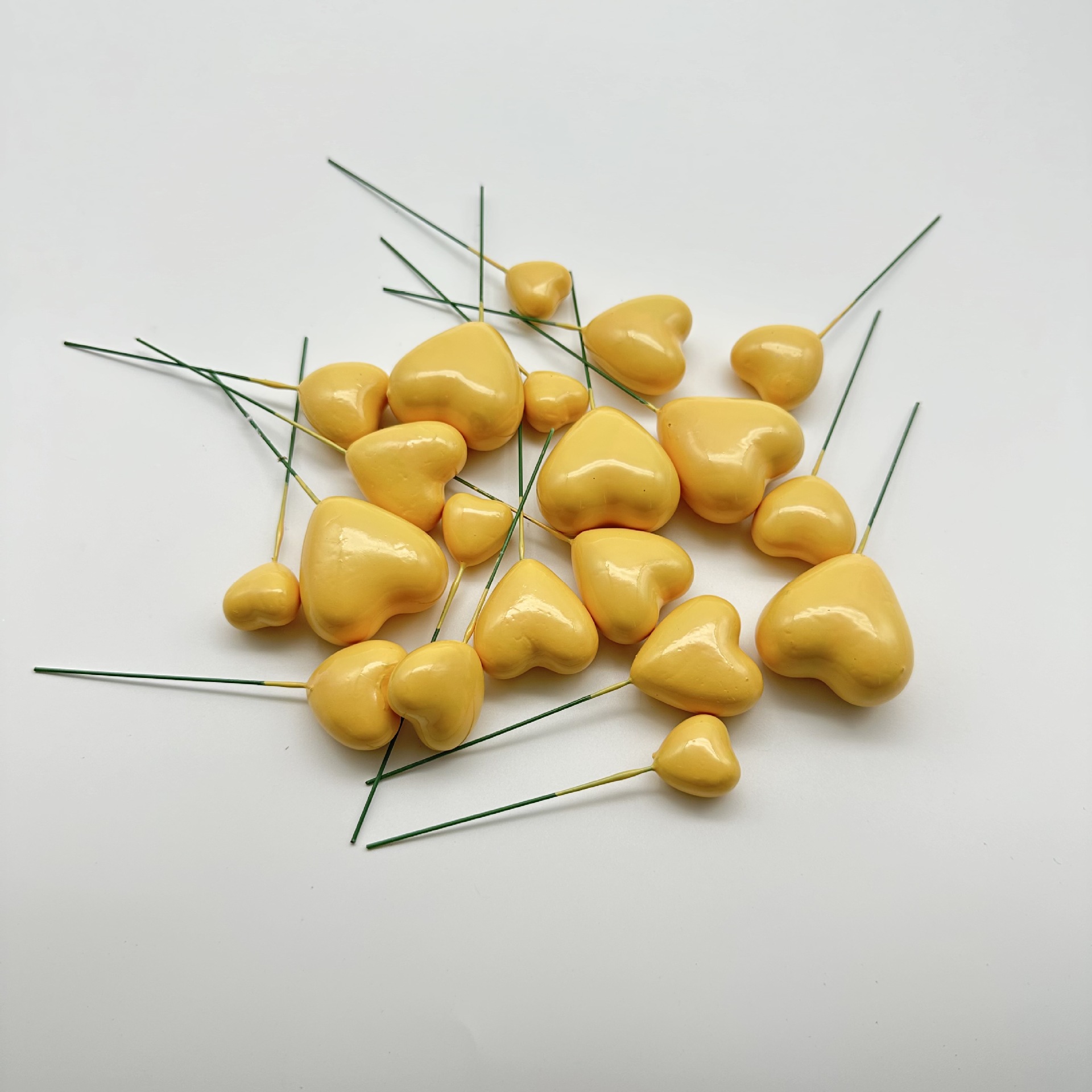 20 bolas de espuma mate de amor mezcladas bola de decoración de pastel oro plata rosa azul rojo amor pastel de cumpleaños inserto