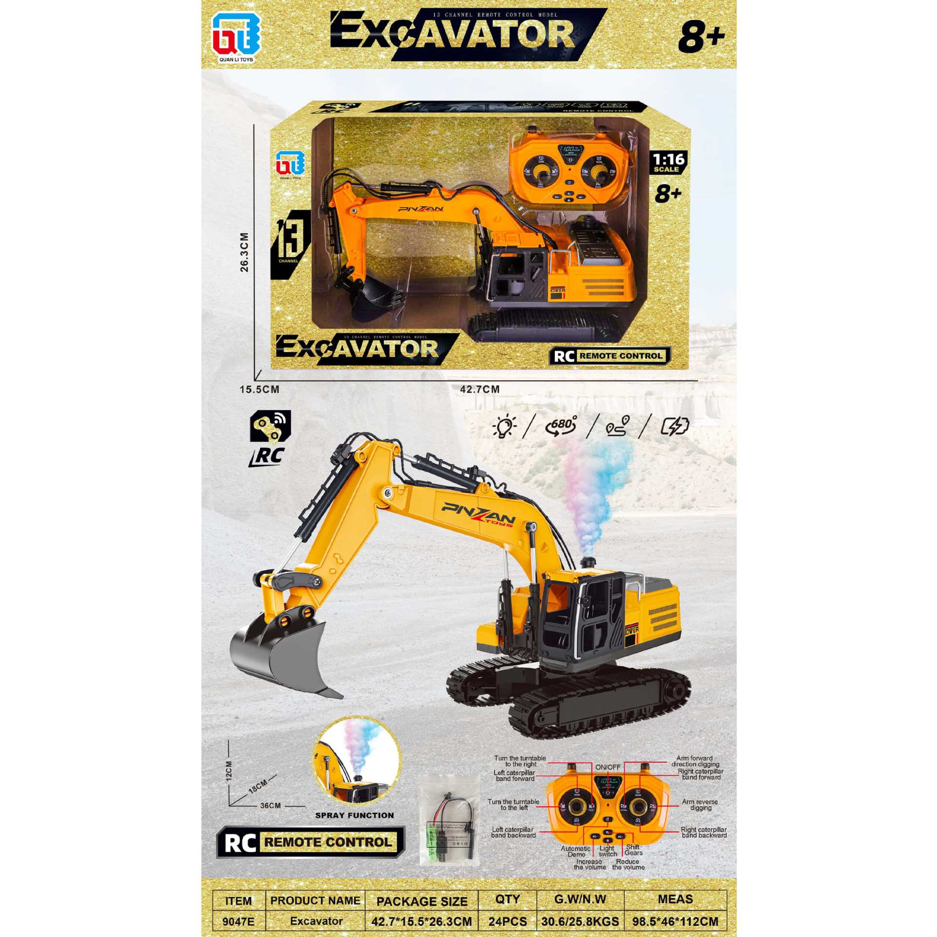 9047E Carga 24 cajas