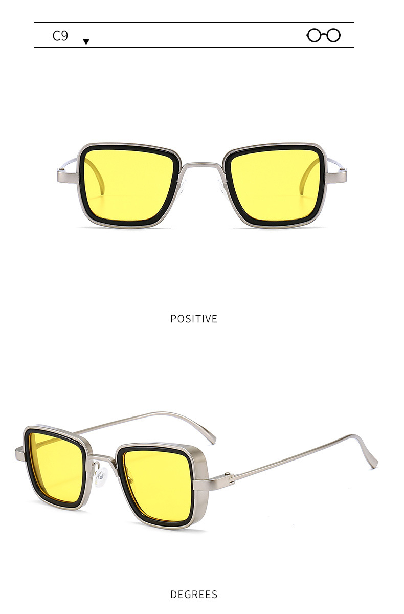 60g Weight Full Frame Glasses Structure Sunglasses Classification Ac, UV400 Protection Lens Material Square Glasses Style Travel Occasion Solid Color Pattern Men'S Gender Classic Style Style Classic Style Solid Color Ac UV400 Protection Square Full Frame Men's Sunglasses 13