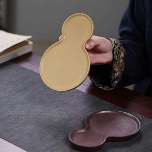 Yixing purple sand pot bearing creative purple sand gourd pot bearing a pot a cup of kung fu tea set tea ceremony with coasters