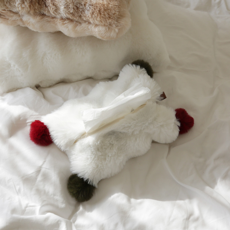 雰囲気感のあるぬいぐるみティッシュ袋家庭用車載布芸ティッシュケース紙袋客間の軽いナプキン袋工場