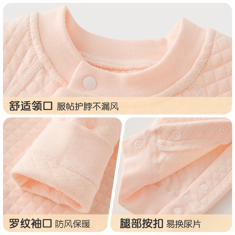 Primavera, otoño, invierno, camiseta de bebé, recién nacidos, cálido, algodón delgado para niños, niñas y niños pequeños, ropa de otoño, ropa de bebé