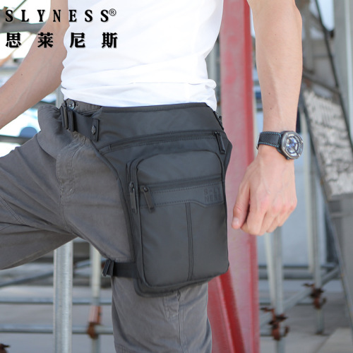 Cross-border exclusive men's outdoor sports waist bag, wholesale versatile leg-cross bag, large capacity, lightweight, waterproof cross-body bag