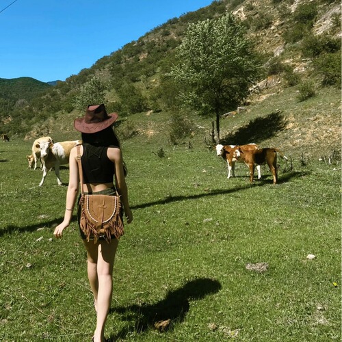 Western Cowboy Hats Summer Women's Sunscreen Caps European and American Style Retro Wide Brim Beach Beach Hot Girl Sun Hats 