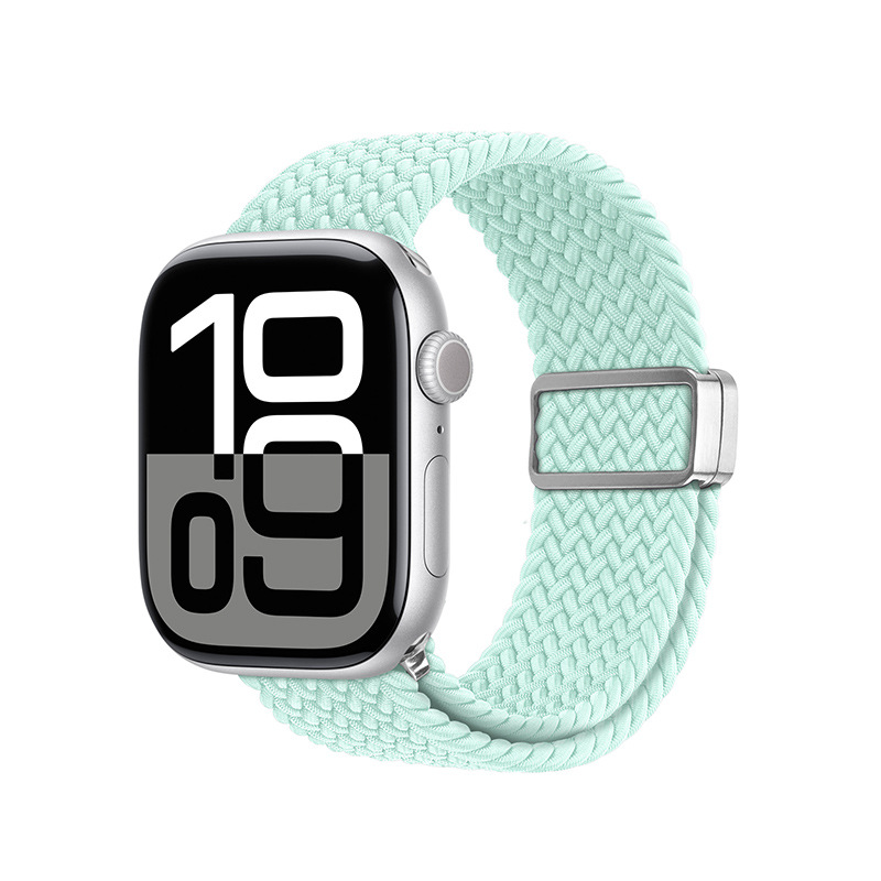 Correa elástica de manzana tejida de nailon para AppleWatch, hebilla de succión magnética, correa deportiva, venta al por mayor transfronteriza image 8