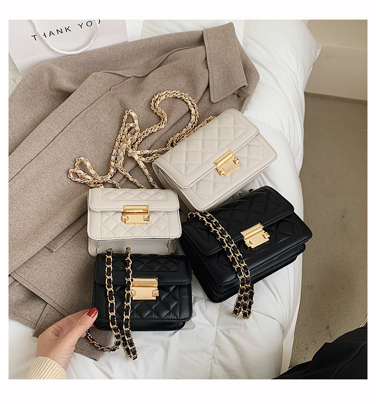 Korean Fashion Messenger Small Square Bag display picture 2