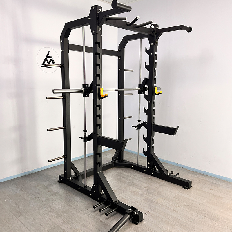 Fábrica gimnasio equipos de gran tamaño multifuncional Smith máquina de cuclillas tipo marco push-up conjunto completo de equipos de ejercicios