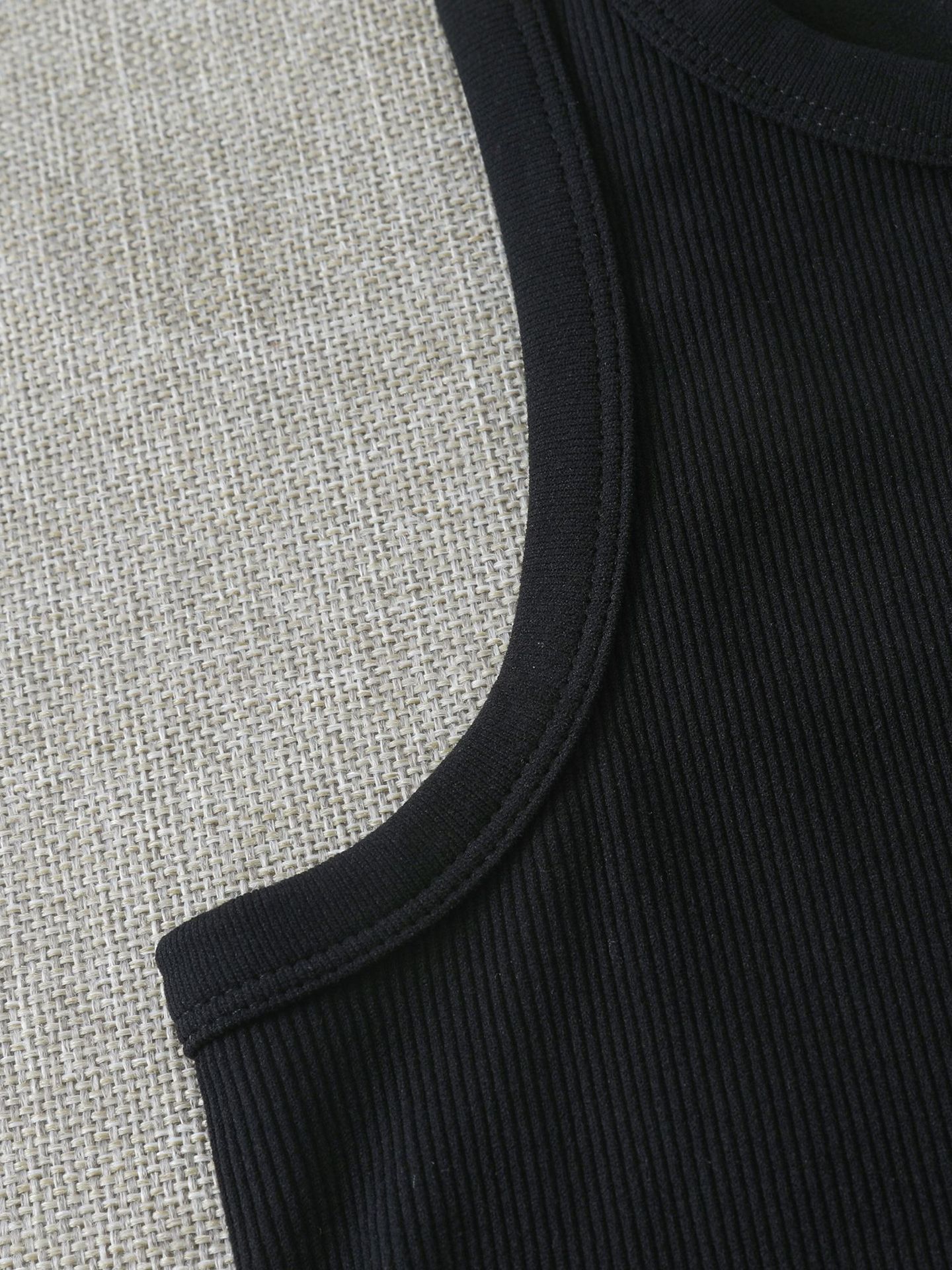 Dames geribde gebreide tanktop slim fit longline camisole voor laagjes_voghion.com