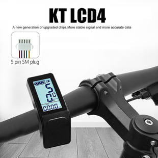 Cross-border hot-selling electric bicycle lithium battery modification accessories Quantum LCD4 LCD meter/ordinary connector