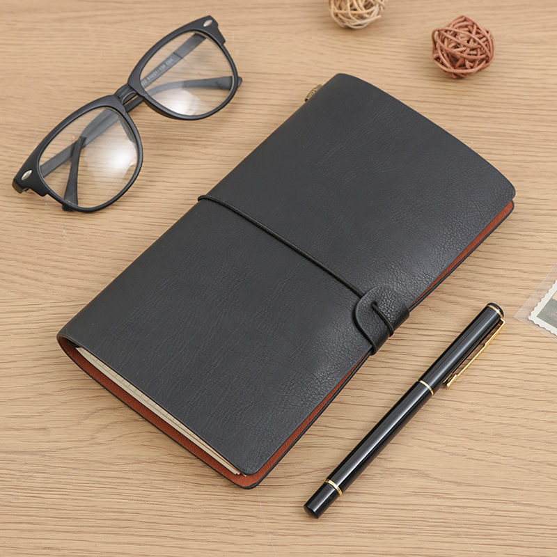 Cuaderno TN transfronterizo A6 vintage de viaje, diario de bolsillo, superventas de Amazon con correa, fabricante de cuadernos personalizables image 8