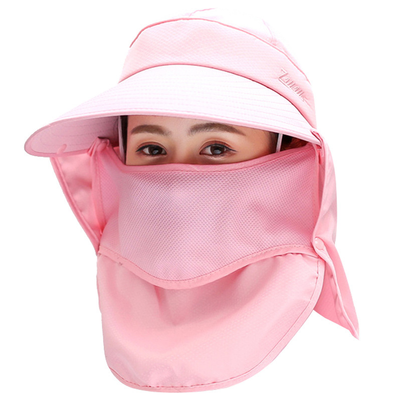 Hat for Women, Summer Sun Protection Hat, Face-Covering, Cycling, Outdoor, Foldable, Beach Sun Hat, Large Brim Hat, Sun Hat, Uv Protection