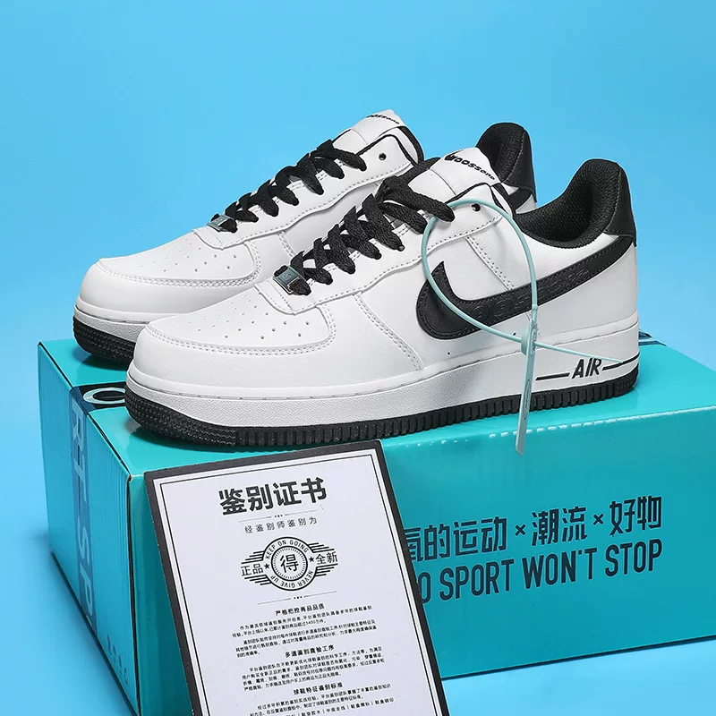 Nike Air Force 1, обувь для любимых, универсальные низкие белые спортивные кеды для повседневного ношения