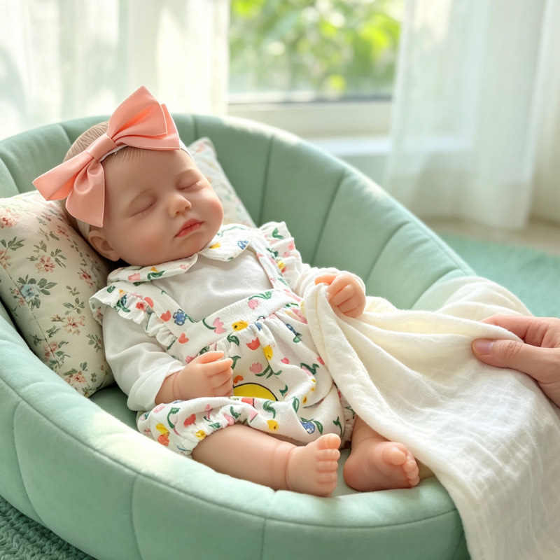 50cm new model cross-border simulation baby doll Loulou, handcrafted with exquisite 3D painted skin and full silicone body 50cm new model cross-border simulation baby doll Loulou, handcrafted with exquisite 3D painted skin and full silicone body