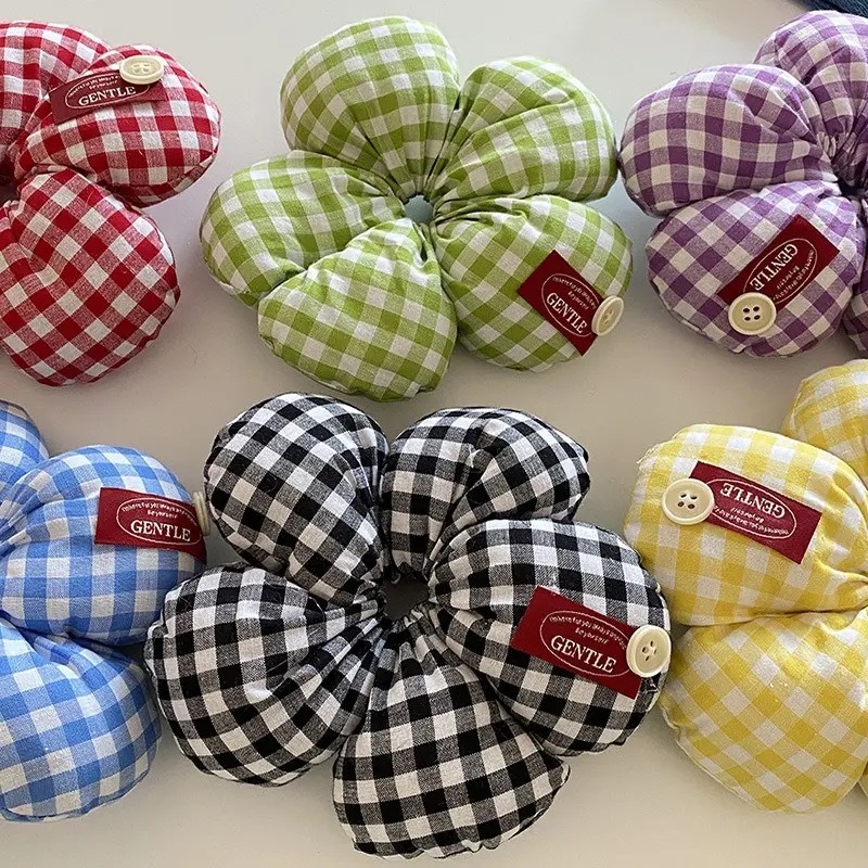 Corrugado de dopamina, lazo para el cabello del intestino grueso, sentido avanzado, flor, cuerda para el cabello, lazo para el cabello, nuevo tocado para niñas y niños