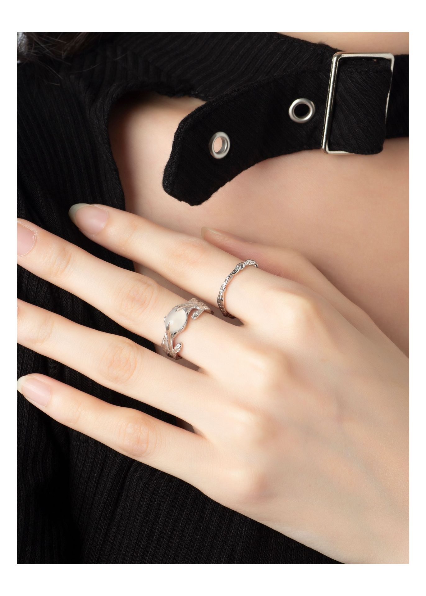 Fashion Geometric Copper Plating Artificial Gemstones Rings 1 Piece