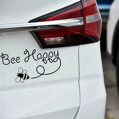 Bee Happyミツバチビニール車デカール装飾自己接着使い捨てクロスボーダー直販SV159