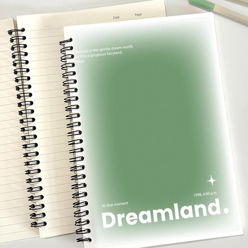 Cuaderno de cuadernos de bobina gruesa B5 cuaderno de cuadernos de línea horizontal de tamaño grande para estudiantes de escuela secundaria y secundaria cuaderno práctico