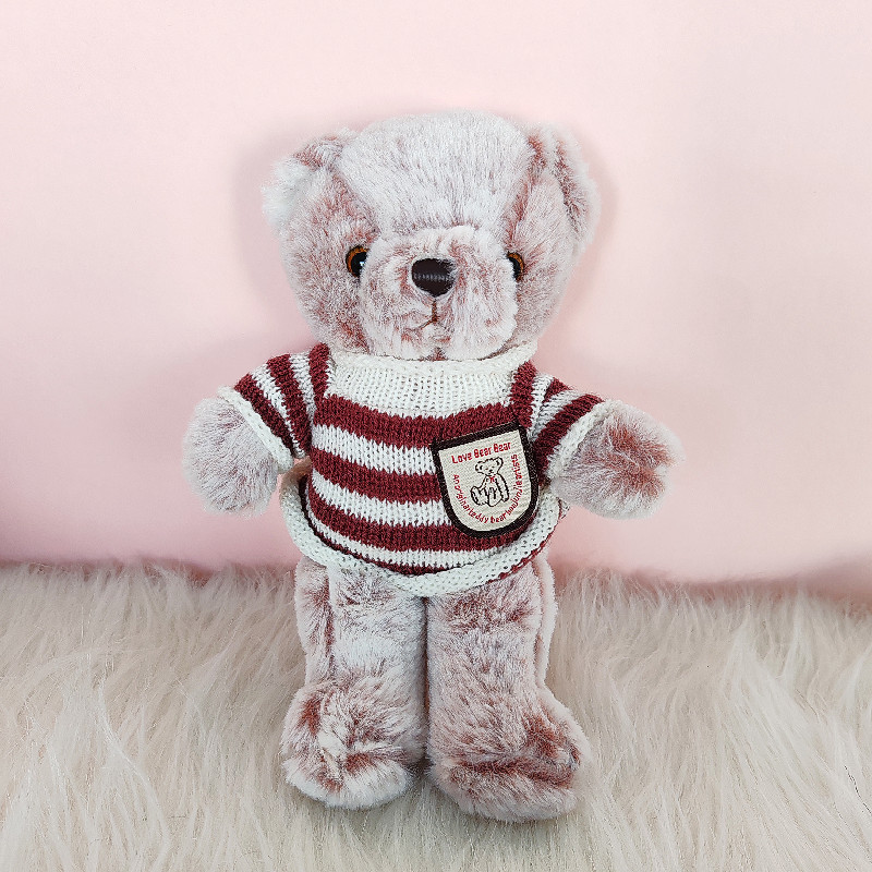 Lindo suéter oso muñeca peluche peluche oso muñeca regalo de cumpleaños máquina de captura muñeca al por mayor transfronteriza