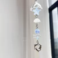 【Sea Breeze Blows Wind Chime】CCD Цепочка с бисером вручную бисер домашнее сделано девочке сердце ins ветер мобильная цепь Guben подвеска