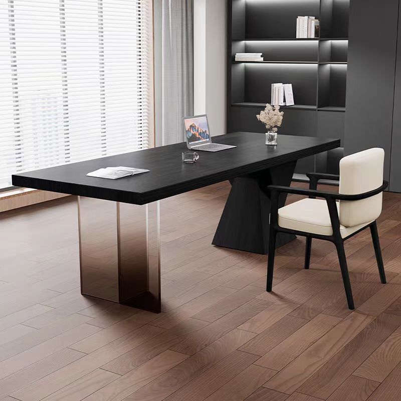 Italian minimalist desk with socket light luxury modern simple home…