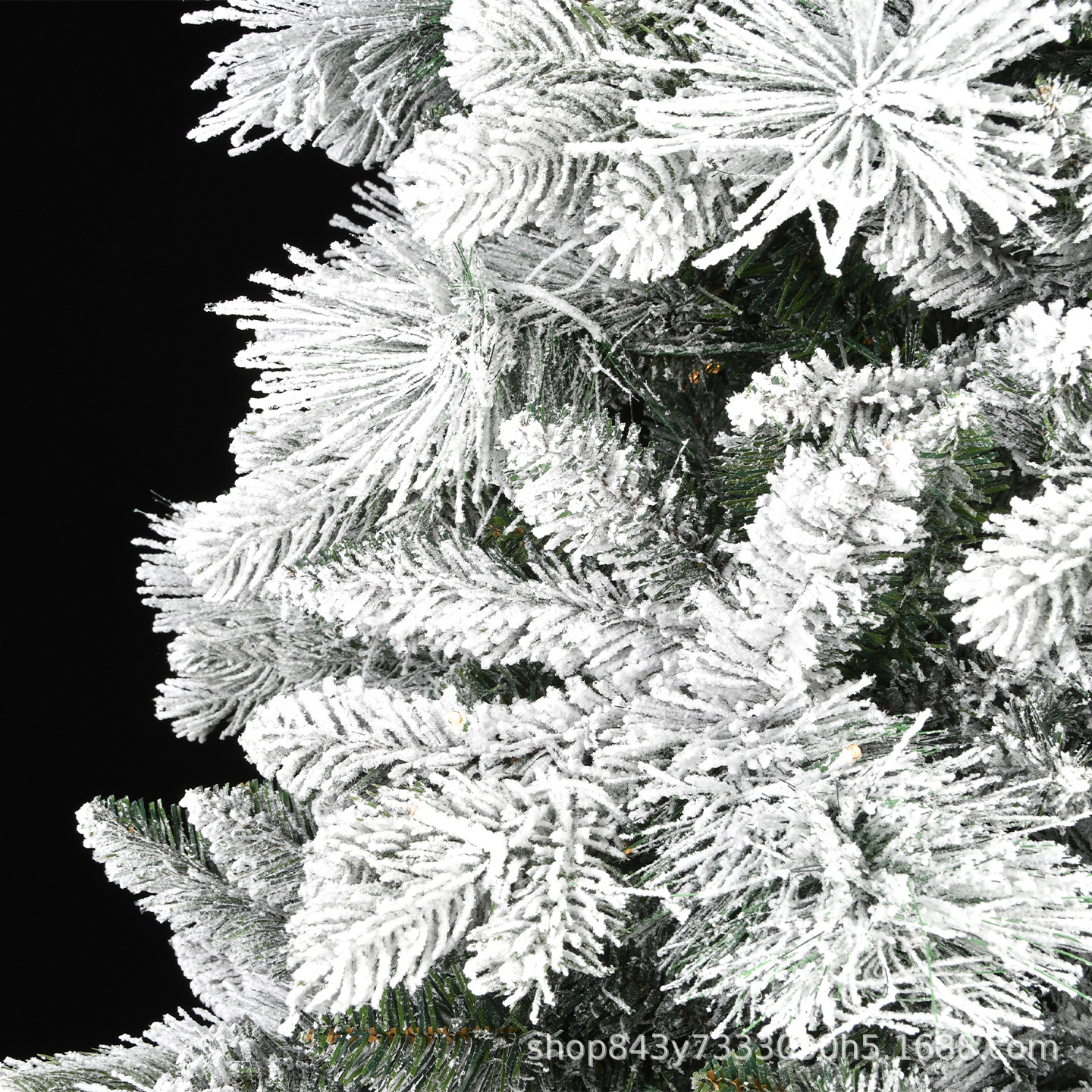 2.1Árbol de Navidad de arroz árbol de pino de PVC árbol de nieve blanco paisaje de nieve criptografado árbol flocado decoración de atmósfera del centro comercial