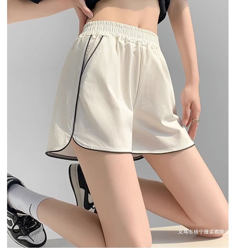 2026 Summer New Style Ice Silk Quick-Dry Pants Washed Cotton Stretch Pants Hot Pants Elastic Waist Casual Sports Shorts for Women 2026 Summer New Style Ice Silk Quick-Dry Pants Washed Cotton Stretch Pants Hot Pants Elastic Waist Casual Sports Shorts for Women