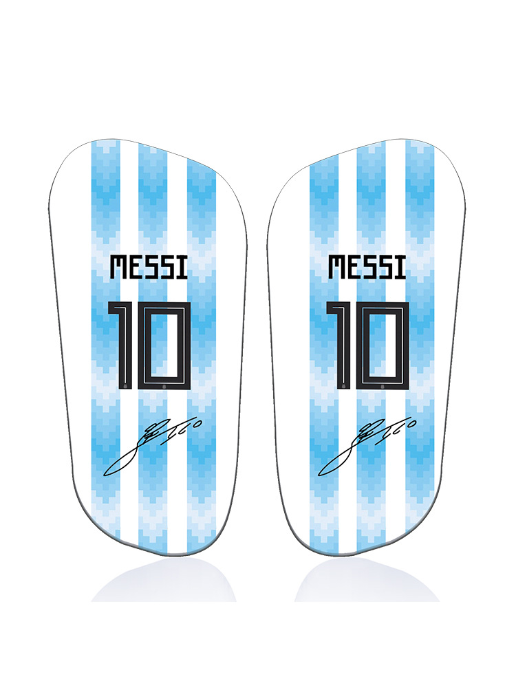 Sublimación térmica 3D transferencia de fútbol tablero de piernas 2022 Copa del Mundo tema para adultos y niños fútbol protector para personalizar