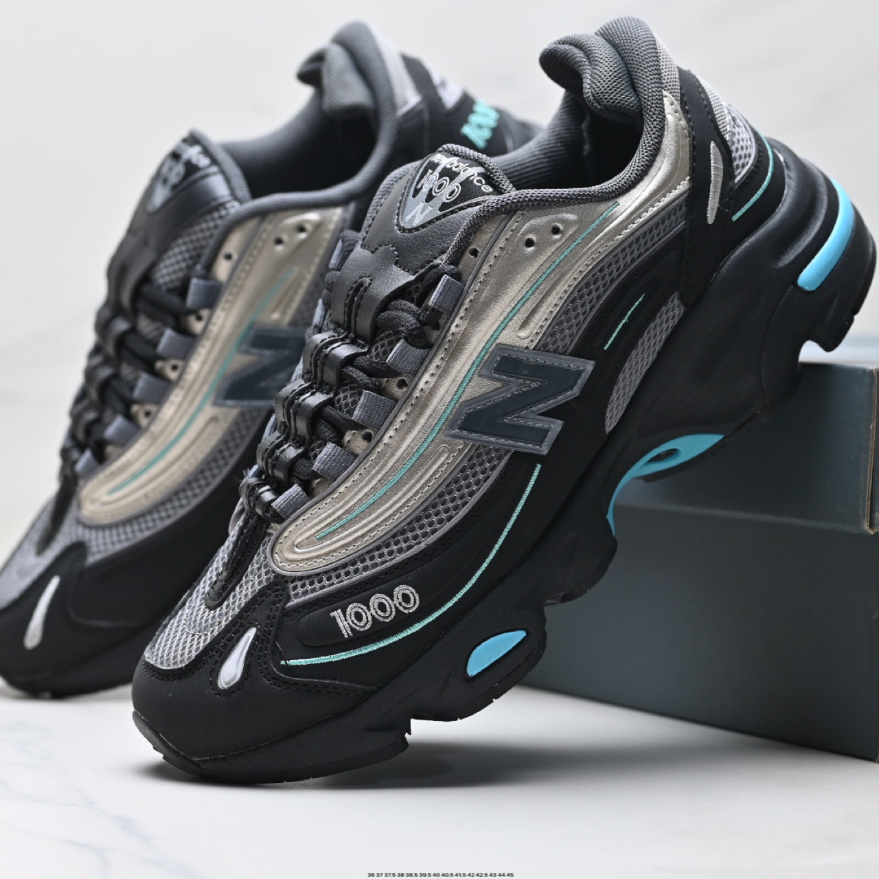 Zapatos de correr retro de alta calidad NB1000 marca conjunta de cuero de malla de suela gruesa zapatos deportivos para hombres y mujeres zapatos de viaje casuales