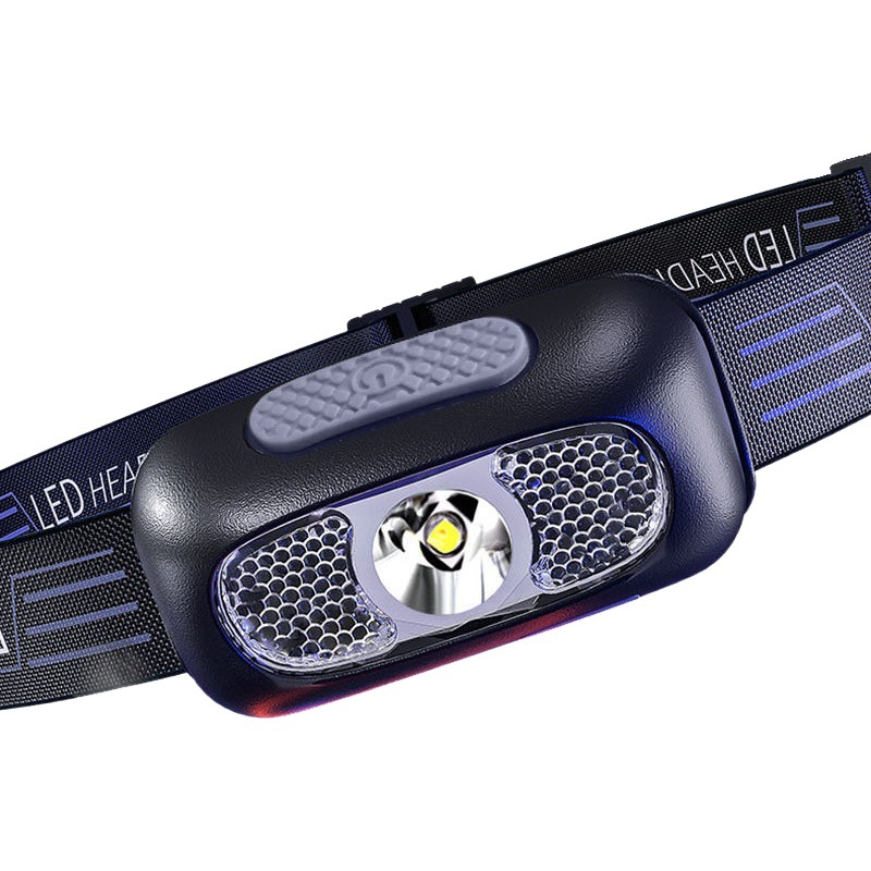 Outdoor Strong Light Headlight Portable USB Rechargeable Head-Mounted Night Running Special Lighting Waterproof Red Light Manufacturer Wholesale