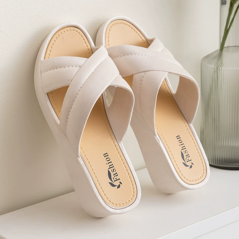 High non-slip slippers platform, comfortable beach footwear, soft sole