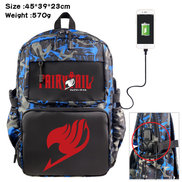 Cartoon camouflage fashionable universal trend waterproof backpack