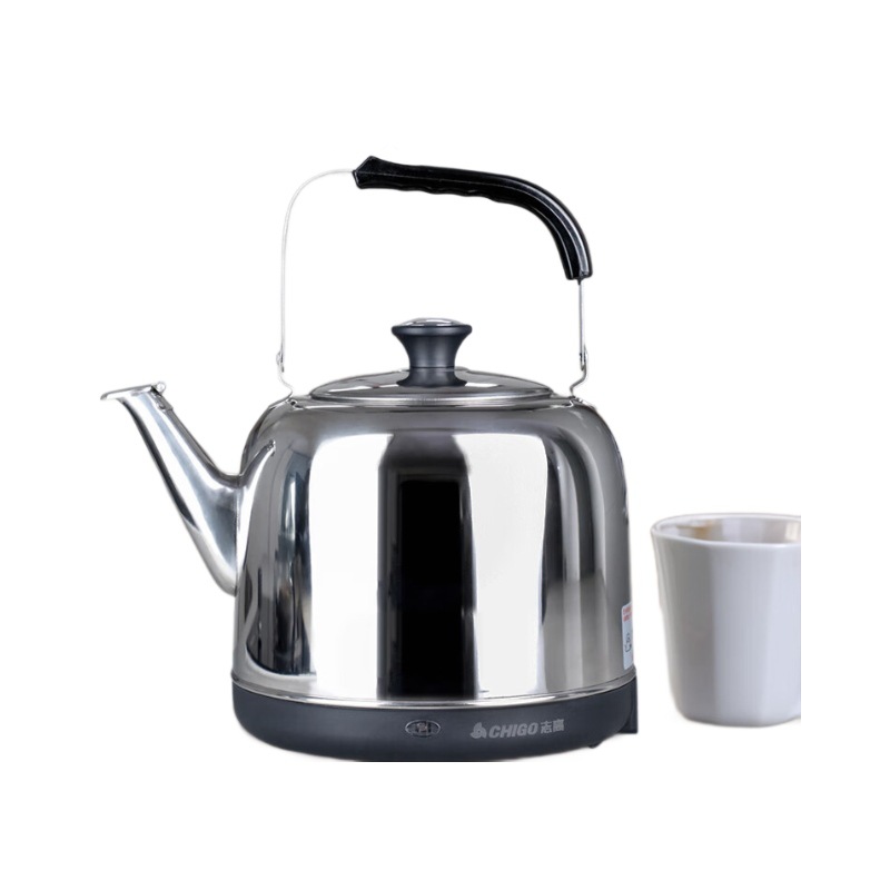 Zhigao hervidor eléctrico de aislamiento térmico todo automático hervidor eléctrico de temperatura constante doméstico de acero inoxidable comercial 5L hervidor eléctrico