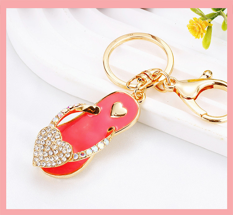 Streetwear Korean Style Heart Shape Shoe Metal Women's Bag Pendant Keychain display picture 1