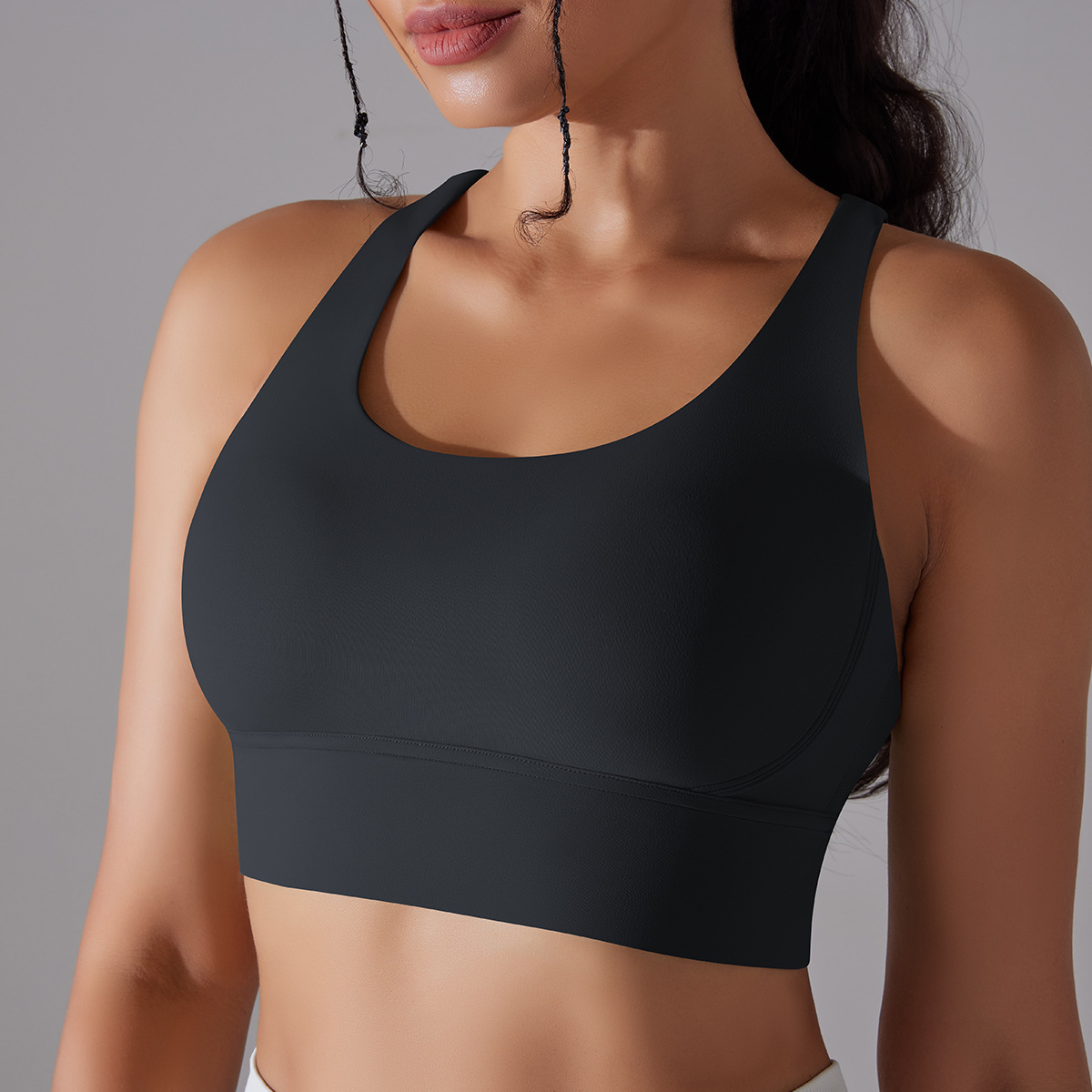 127g Weight Sleeveless Sleeve Length Nylon, Spandex Fabric Type Short Top Length Halter Crisscross Tank Tops Type Fitness, Yoga Occasion U Neck Neckline Solid Color Pattern Sports Style Sports Solid Color Nylon Spandex U Neck Active Tops Halter Crisscross Tank 61