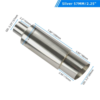 modification direct exhaust silencer N1: Exhaust pipe - 57-unlabeled-silver