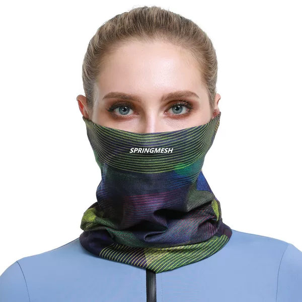 Outdoor sun protection and UV protection face mask for men and women, breathable neck protector, cycling neck gaiter, seamless magic headscarf