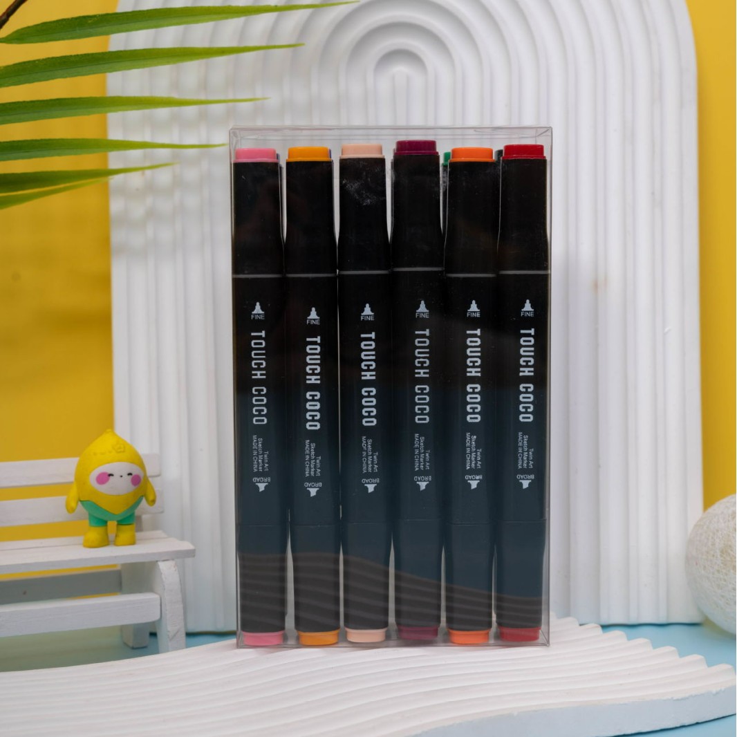 Juego de marcadores de dos cabezas, juego de pintura para estudiantes, bolígrafo de acuarela para niños aceitosos con alcohol, 48 colores, 80 colores, 262 colores