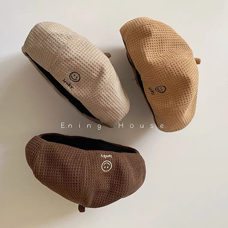 Children's fashionable demi-season keep warm universal beret for men…