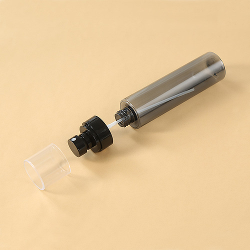 30ml60ml80ml100ml120ml transparent black plastic press fine mist spray bottle toner small spray bottle