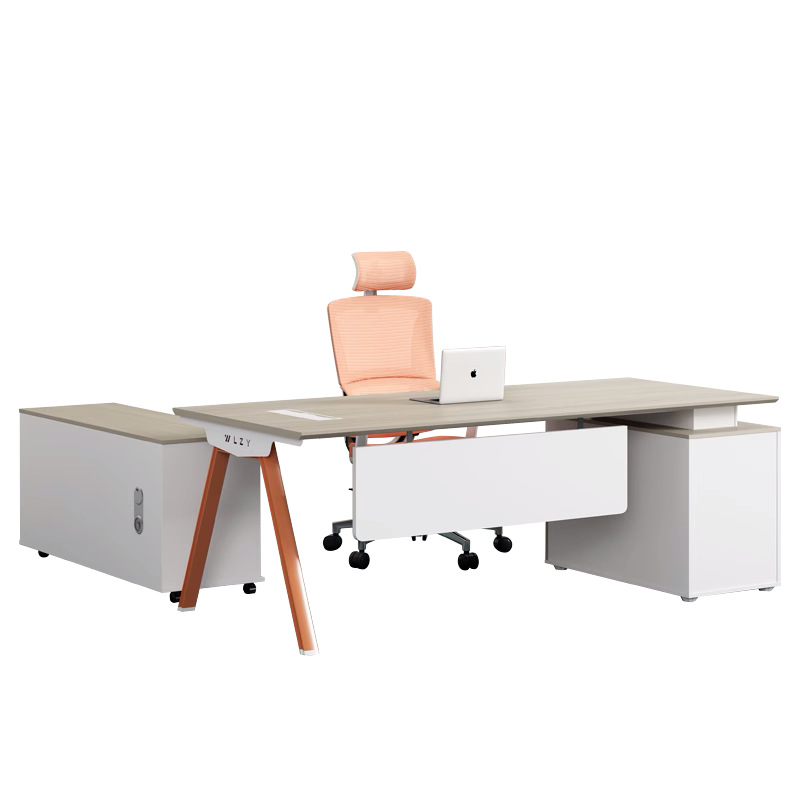 Mesa de jefe de lujo simple mesa de oficina moderna de una persona mesa de oficina de gerente de oficina Mesa de presidente de gran clase