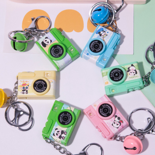 Mini cartoon camera simulation card sparkling toy ornaments decoration luggage pendant claw machine pendant gift