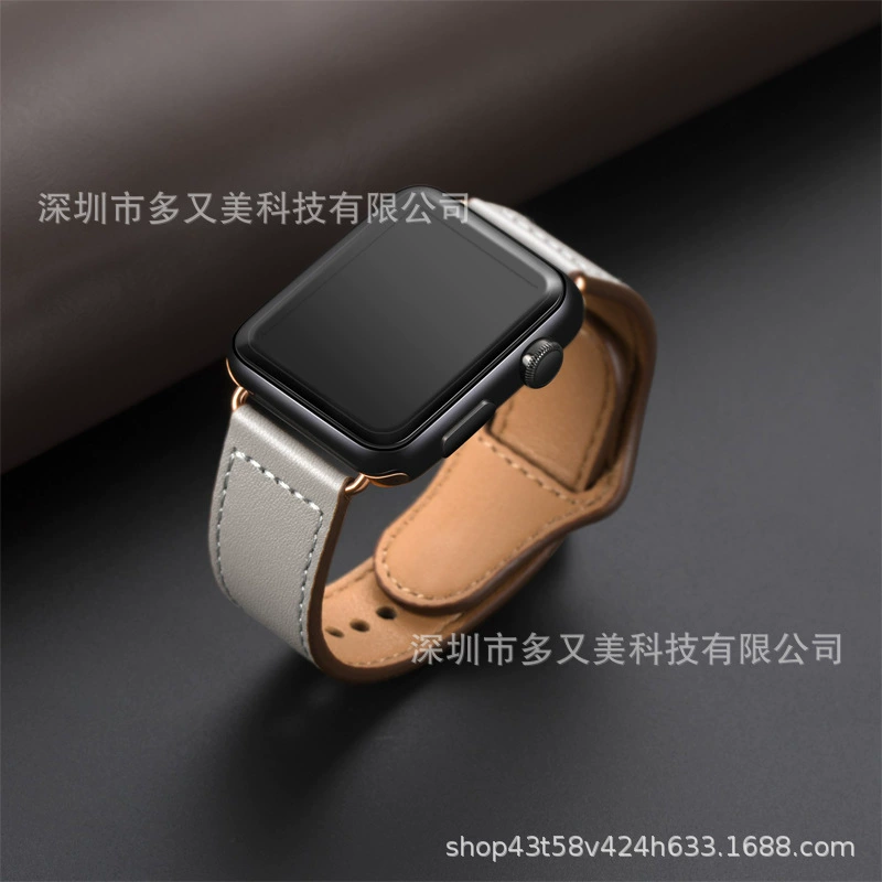 Совместимо с ремешком Apple Watch iWatch 6-го поколения SE/5432 стиль заклепки из кожи соединитель винтов высококачественная кожа