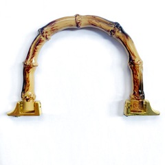 廠家直供禮品盒仿真竹節手挽 月餅盒塑料提手 粽子盒竹節手把手提