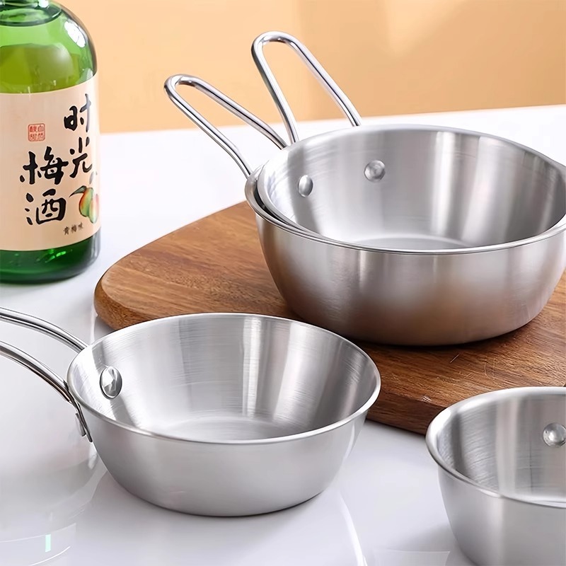 韓国インステンレス鋼調味料ボウルハンドル付き酒ボウル家庭用落下防止フードボウルスナックフルーツサラダボウル|undefined